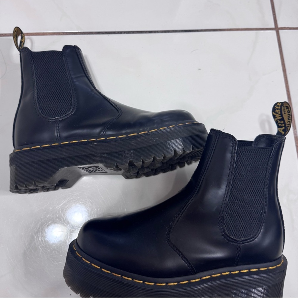 Dr. Martens Black Ankle Boots with Chunky Sole